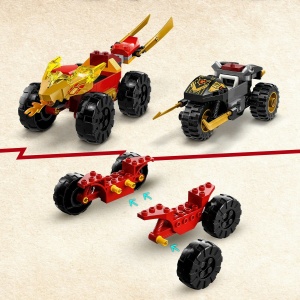 Set LEGO Ninjago - Masina lui Kai si motocicleta lui Ras (71789) - Img 7