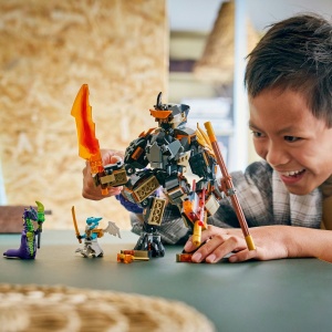 Set LEGO Ninjago - Robotul de misiune al lui Cole și dragonul Zane (71854) - Img 4