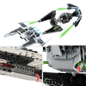 Set LEGO Star Wars - Fang Fighter mandalorian vs TIE Interceptor (75348) - Img 7