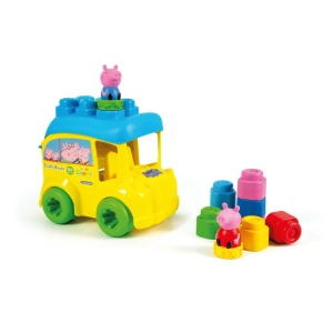 Soft Clemmy-Autobuz Peppa Cu Cuburi