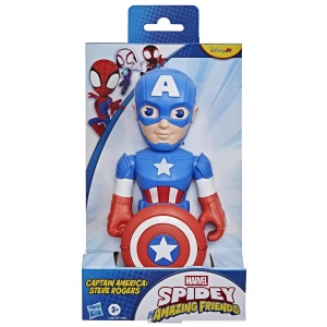 Spidey Prietenii Extraordinari Figurina Captain America Supradimensionata 22.8Cm
