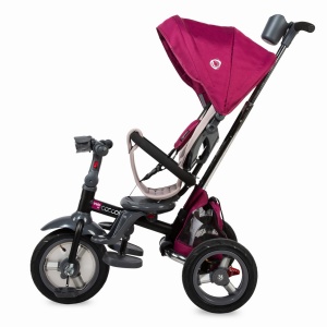 Tricicleta multifunctionala 4in1 cu sezut reversibil Coccolle Velo Air Violet - Img 6