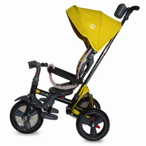Tricicleta multifunctionala 4in1 cu sezut reversibil Coccolle Velo Mustar - Img 4