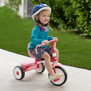 Tricicleta pliabila Radio Flyer Fold 2 Go Pink, 1-3 ani - Img 2