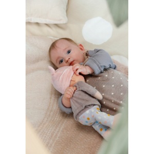 Zapf - Baby Annabell Bebelus cu caciulita mov 30 cm - Img 3