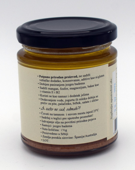 Ecovital Bademova pasta 170g - Img 2