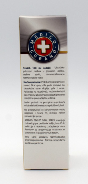 Srebro Zeolit - Oral sprej Medico Cubano - Img 2