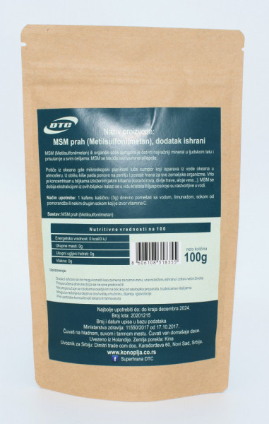 DTC MSM prah 100g - Img 2
