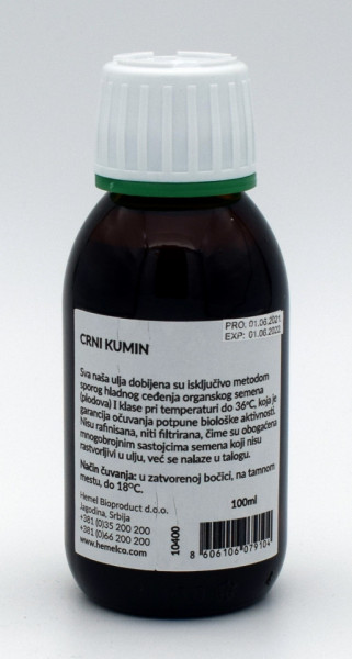 Hemel Ulje crnog kumina 100ml nefiltrirano (sa talogom) - Img 2