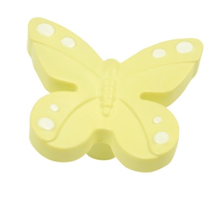 Buton mobila H143-40 A67 fluturas galben Siro