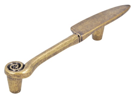 Maner mobila 1053 ZN10 bronz antic cutit Siro