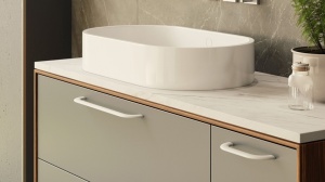Maner mobilier baie 2484-180PB32C alb mat Siro