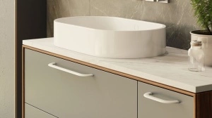 Maner mobilier baie 2484-180PB32C alb mat Siro