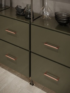 Maner mobilier bucatarie  2565-174ZN74 cupru mat Siro