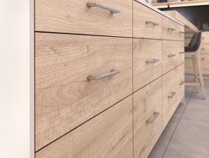 Maner mobilier 2496-180ZN21 nichel satinat Siro