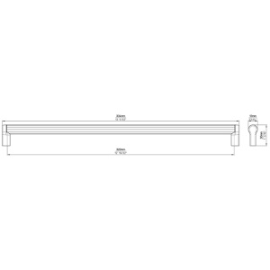 Maner mobila 2619 ZN27ZN27 inox Siro