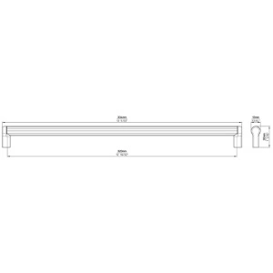 Maner mobila 2619 ZN27ZN27 inox Siro