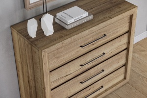 Maner mobilier 2472-190ZN78 negru vintage Siro