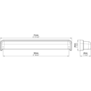 Maner mobila 2572-174ZN27 inox Siro