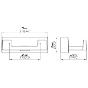 Cuier 2621/ZN21 nichel satinat Siro
