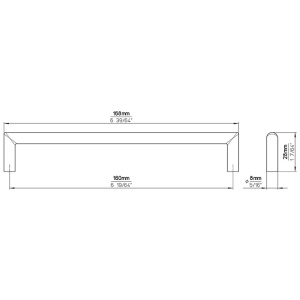 Maner mobila 2644 -168ZN1 crom lucios Siro