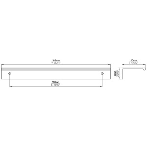 Maner mobila 2446BX-188PB32 alb mat Siro