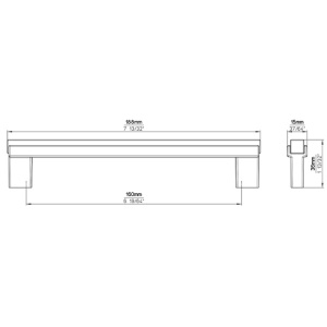 Maner mobila 2659-188PB12HZ55 nuc lacuit cu negru mat Siro - Img 5