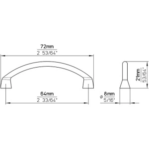 Maner mobila auriu 912-73ZN5 Siro