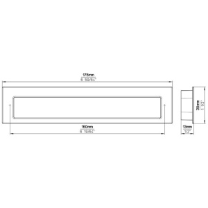 Maner mobila ingropat 2382-175ZN1ZN80 crom lucios Siro - Img 3