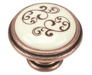 Buton mobila P77.01.P4.C1G cupru antichizat Giusti