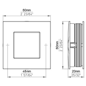 Maner mobila 01031-60MV7 ingropat cu clapeta Siro