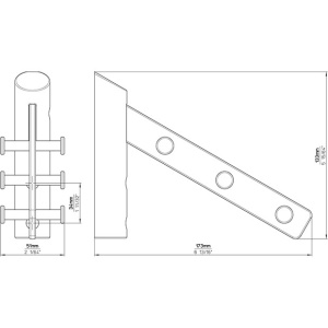 Cuier 2336/N1V1KF inox Siro