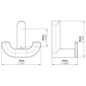 Cuier 2629/ZN27 inox Siro