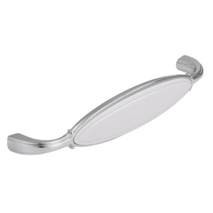 Maner mobila 1973 ZN1A4 argint antic insertie plastic Siro