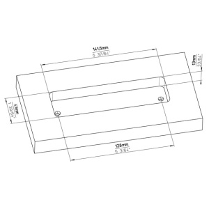 Maner mobila ingropat 2382-146ZN5ZN82 auriu lucios Siro