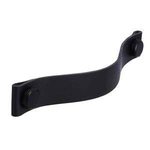 Maner mobila LE011-190LE5PB12 piele neagra, negru mat Siro