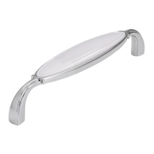 Maner mobila 1973 ZN1A4 argint antic insertie plastic Siro