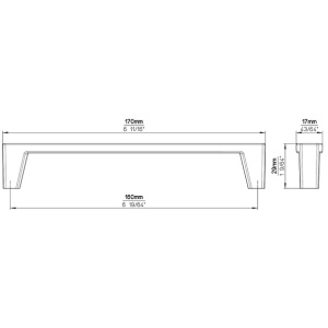 Maner mobila 2680-170ML12 maro inchis Siro - Img 4