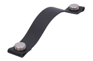 Maner mobila LE011-190LE5ZN27 piele neagra, inox Siro