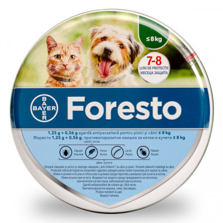 Foresto collar for cats and small dogs