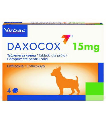 Daxocox 15 mg 1 tableta pentru caini