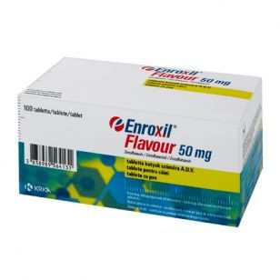 Enroxil Flavour 50 mg 1 comprimat