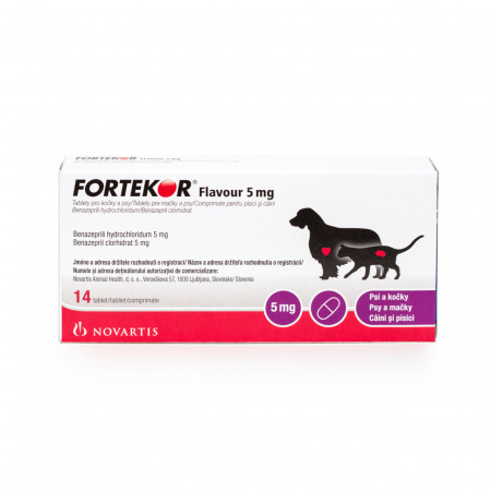 Fortekor 5 mg , cutie cu 14 tablete