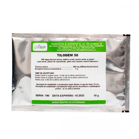 TILODEM 50, 500 mg /g, pulbere