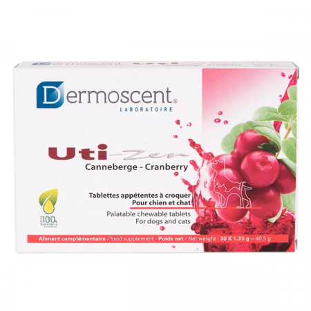 Supliment Nutritiv pentru Caini si Pisici Dermoscent Uti-Zen, 30 tablete