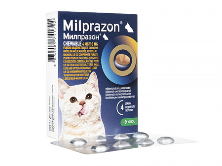 Milprazon Cat Chewable 4 mg/10 mg - 1 tableta