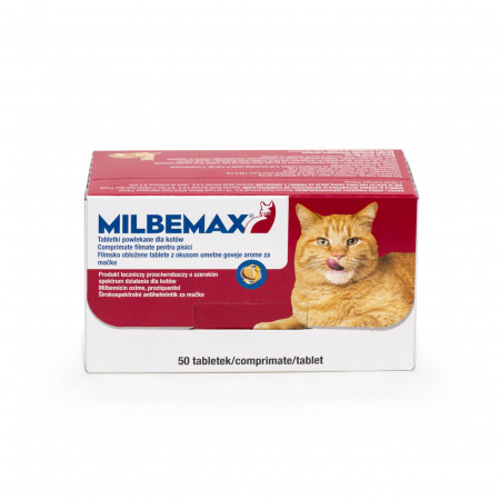 Milbemax Cat 16 / 40 mg (2 - 8 kg) pentru pisici 1 comprimat