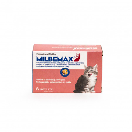 Milbemax Kitten 4 / 10 mg (< 2 kg) 1 comprimat