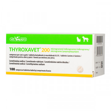 Thyroxavet 200 mcg cutie 100 cp