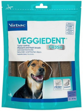 Veggiedent Fr3Sh medium dog punga 15 bucatii
